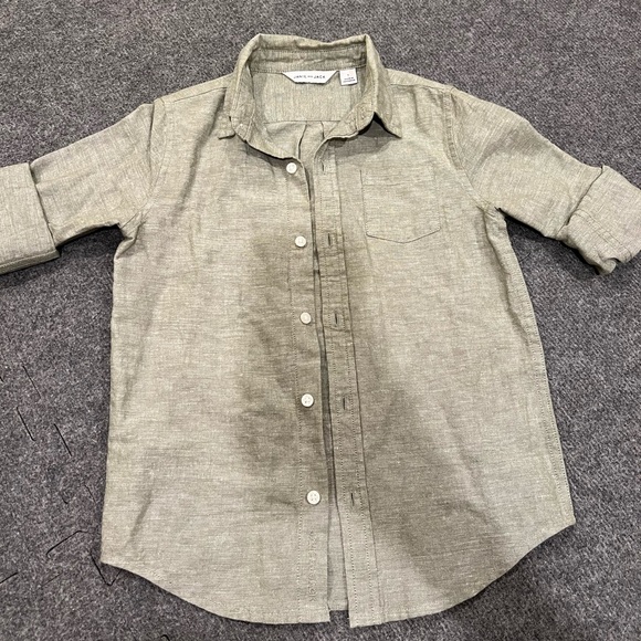 Janie and Jack Boys button down long sleeve shirt size 5 - Picture 1 of 6